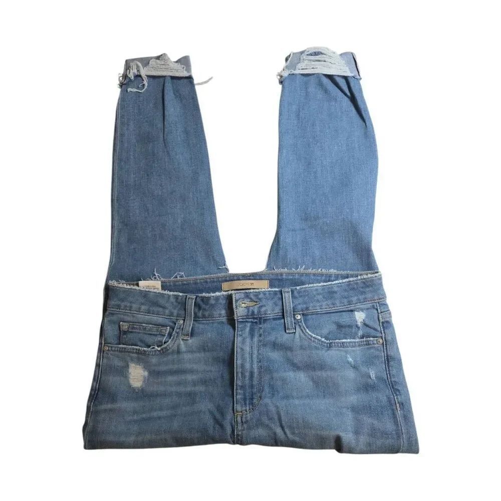 Joe's Jeans The Niki Distressed Boyfriend Jeans Flipped Cuff Size 30